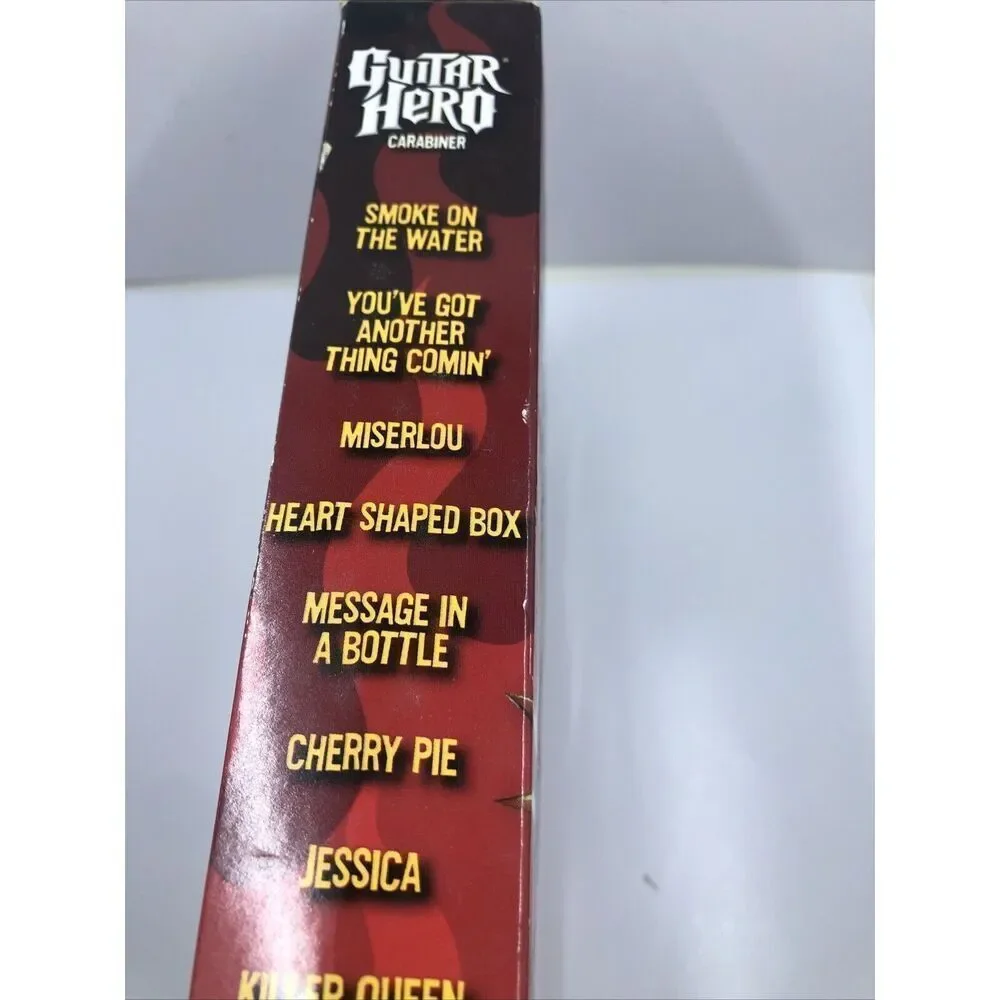 Guitar Hero Carabiner Pocket Size Game 10 Track Segments - Retro Toy - 2005